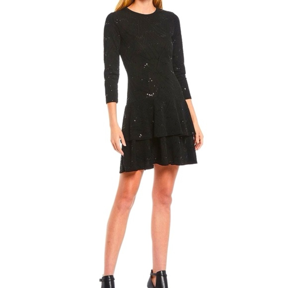 MICHAEL Michael Kors tiered ruffled hemmed mini dress